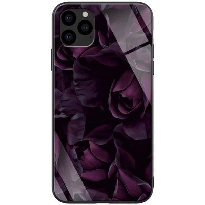 Чохол TPU+Glass ForFun для Iphone 11 Pro Max Фіолетовий/Рози 39547