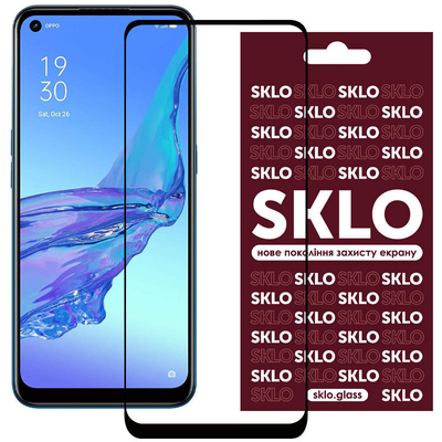 Захисне скло Premium SKLO для Oppo A76 / А96 Black 86768