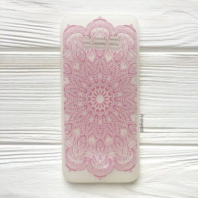 Чехол Matte Soft Touch для Samsung G950 Galaxy S8 Розовый узор 32514