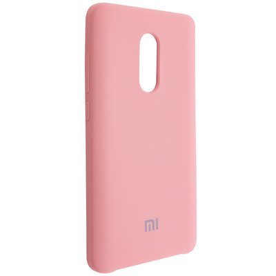 Чехол Silicone Cover для Xiaomi Redmi Note 4x / Note 4 Snapdragon Розовый 32582