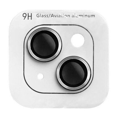 Захисне скло Metal Classic на камеру для IPhone 15 / 15 Plus Срібний / Silver 81286