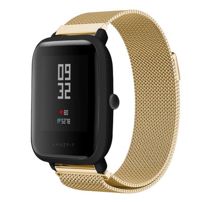 Ремешок Milanese Loop для Xiaomi Amazfit / Samsung 20 mm Gold