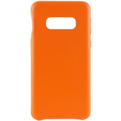 Защитный чехол Leather Case для Samsung Galaxy S10e G970 Оранжевый 48074