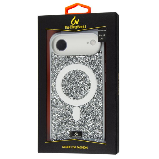 Чохол Bling Diamond MagSafe для Iphone 17 Air Gray