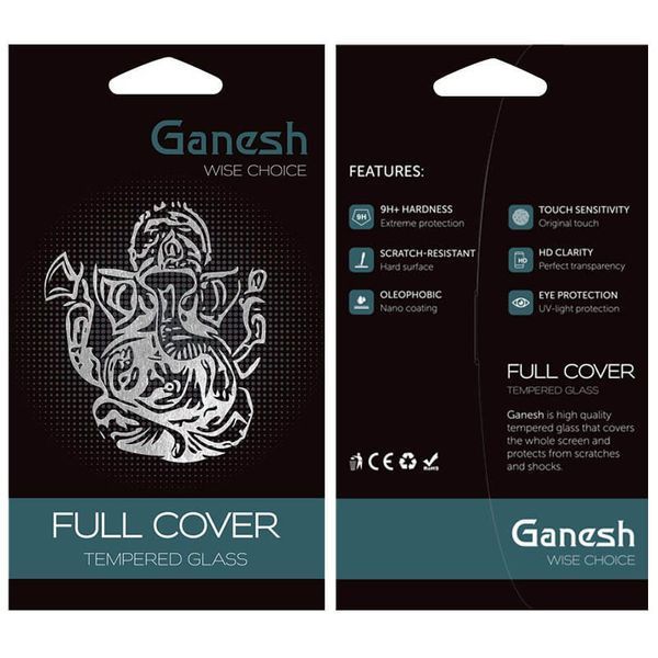 Защитное стекло 9H Ganesh Full для Iphone 16 Pro Black