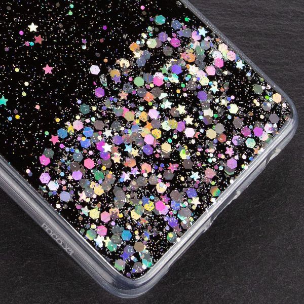 Чехол с блестками Shine Glitter для Xiaomi Poco X3 NFC / Poco X3 Pro Черный 54407