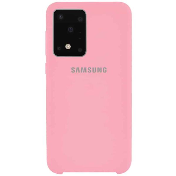 Чехол Silicone Case для Samsung Galaxy S20 Ultra Розовый / Pink 40190