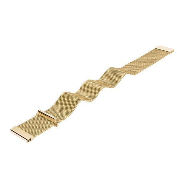 Ремешок Milanese Loop для Xiaomi Amazfit / Samsung 20 mm Gold