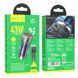 Автомобильное зарядное устройство Hoco NZ8 43W PD25W+QC3.0+кабель Type-C to Lightning Blue 83631 3
