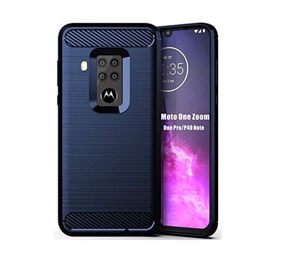 Чехол Slim для Motorola P40 Note / One Zoom Синий 56742