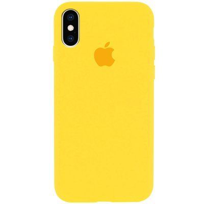 Чехол Silicone Case 360 для Iphone X / XS Желтый / Canary Yellow 53233