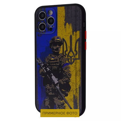 Чехол патриотический WAVE Ukraine Shadow Matte для iPhone 12 Courageous 65257