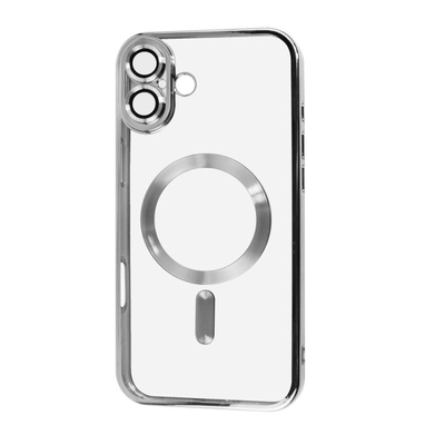 Чохол Xrome MagSafe для Iphone 16 Plus Прозорий / Silver