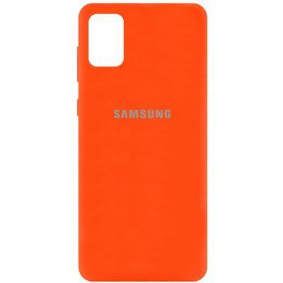 Чехол Silicone Cover для Samsung Galaxy A31 Оранжевый / Neon Orange 54736