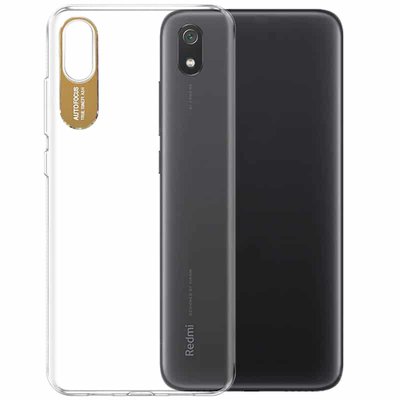 Чохол Stez clear flash для Xiaomi Redmi 7A Прозорий / Золотий 39513