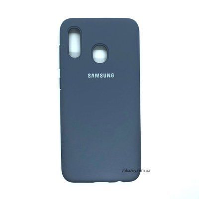 Чехол Silicone Cover для Samsung A205 / A305 Galaxy A20 / A30 Grey 34243