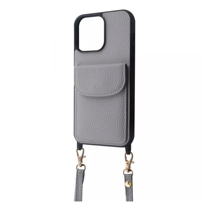Чохол зі шнурком WAVE Leather Pocket Case для Iphone 14 Pro Max Sierra blue 70781