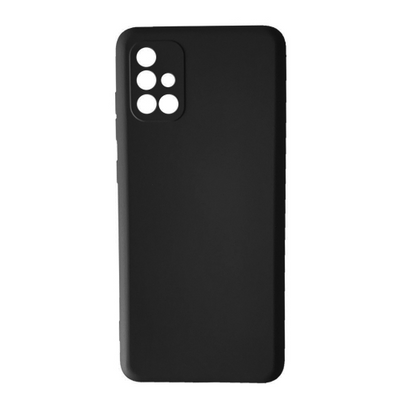 Чохол Silicone Case Camera без лого для Samsung Galaxy A71 Чорний / Black 83857