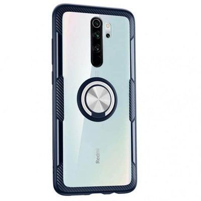 Чохол Din Crystal Magnet Ring для Xiaomi Redmi Note 8 Pro Темно-синій 37483