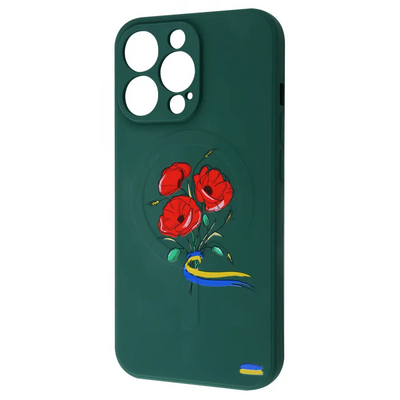 Чехол патриотический WAVE Ukraine Edition MagSafe для iPhone 13 Pro Poppies 63249