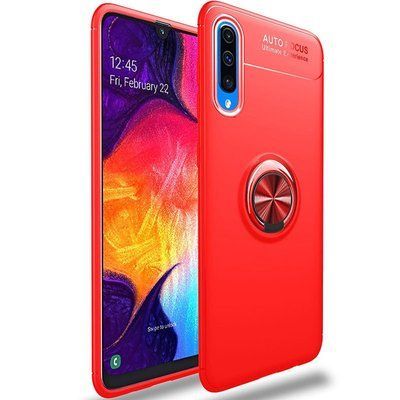 Чохол Din Color Magnet Ring для Samsung Galaxy A50/A30s Червоний 52909