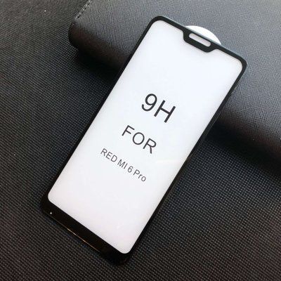 Защитное стекло Premium 9H Full для Xiaomi Redmi 6 Pro / Mi A2 Lite Black 35848