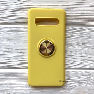 Чехол Summer Magnet Color Ring для Samsung G975 Galaxy S10 Plus Желтый 34016