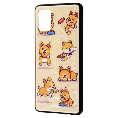 Чохол Wave Majesty для Samsung Galaxy A30s / A50 Funny corgi / Pink sand 60046