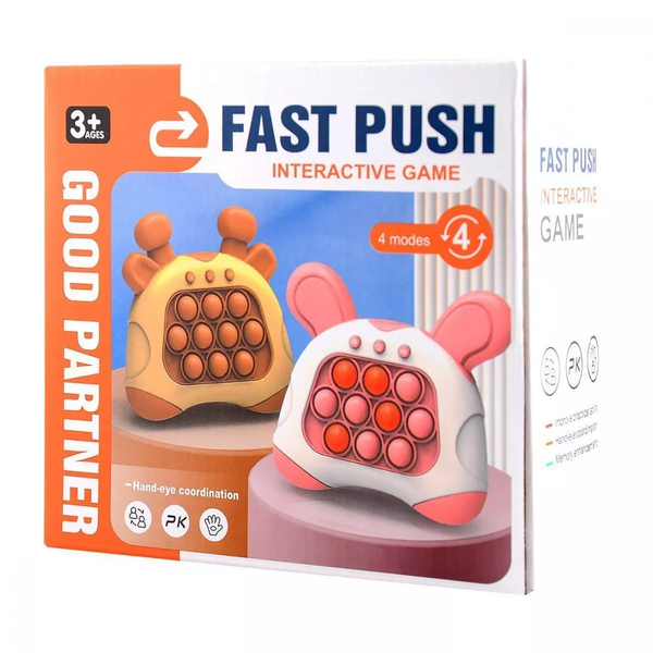 Портативна гра Speed ​​Push Game Animals Beige 81478