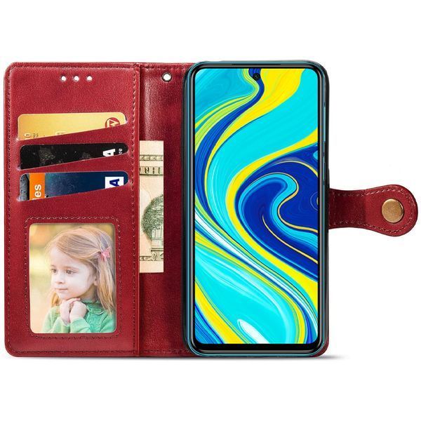 Чохол-книжка ETMA Gelan для Xiaomi Redmi Note 9s / Note 9 Pro / Note 9 Pro Max Червоний 40555