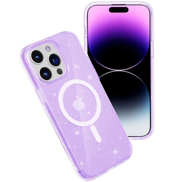 Чохол Galaxy Sparkle MagSafe для Iphone 15 Pro Purple 81210