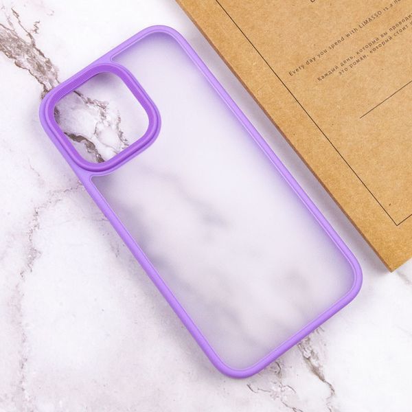 Чехол Metal Buttons для Iphone 15 Pro Сиреневый 81744
