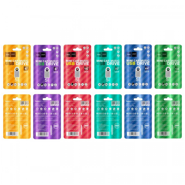 Флеш-пам'ять Hoco UD9 USB 2.0 8Gb Silver 85234
