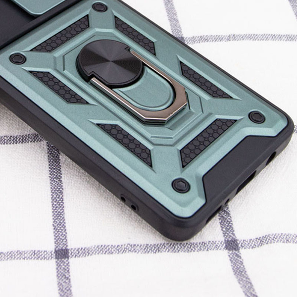 Противоударный чехол Camsh Serg Ring для Xiaomi 13 Lite Зеленый 80089