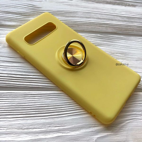 Чехол Summer Magnet Color Ring для Samsung G975 Galaxy S10 Plus Желтый 34016