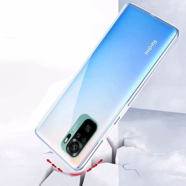 Чехол Stez для Xiaomi Redmi Note 10 / Note 10s / Poco M5s Прозрачный 54433