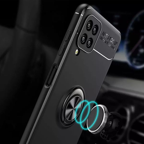 Чохол Din Color Magnet Ring для Samsung Galaxy A22 / M32 / M22 Чорний 60096