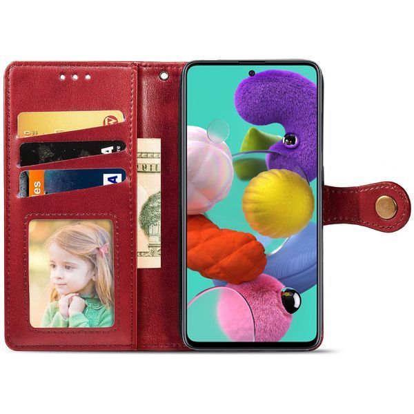 Чохол-книжка ETMA Gelan для Samsung Galaxy A51 Червоний 44297