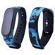 Ремешок с рисунком для Xiaomi Mi Band 5/6 Хаки / Синий с черным 44121