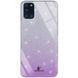 Чехол TPU+Glass с блестками Swarovski для Samsung Galaxy A31 Фиолетовый 44194