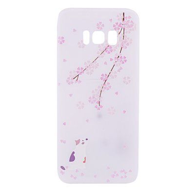 Чехол Matte Soft Touch для Samsung G950 Galaxy S8 Кот и сакура 32515