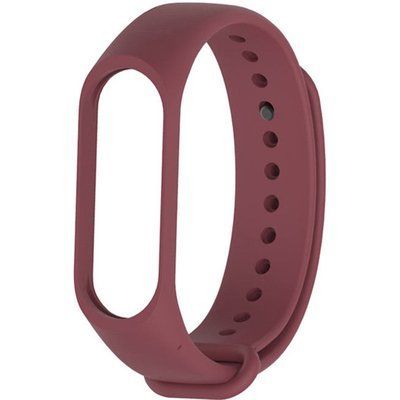 Ремешок Silicone для Xiaomi Mi Band 3/4 Бордовый 43679