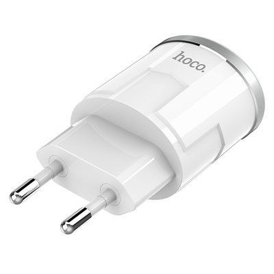 Мережевий зарядний пристрій Hoco C38A 2USB 2.4A White 42867