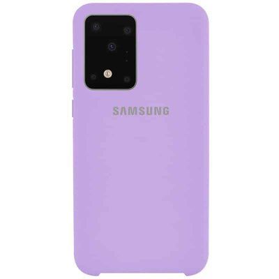 Чохол Silicone Case для Samsung Galaxy S20 Ultra Бузковий / Dasheen 40191