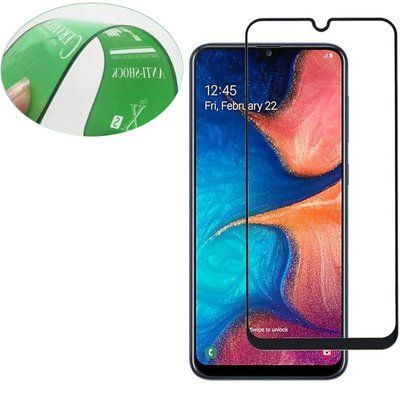 Защитная пленка Ceramics 9D для Samsung Galaxy A20 / A30 / A30s / A50 / M30s / M31 / M21 Black 62001