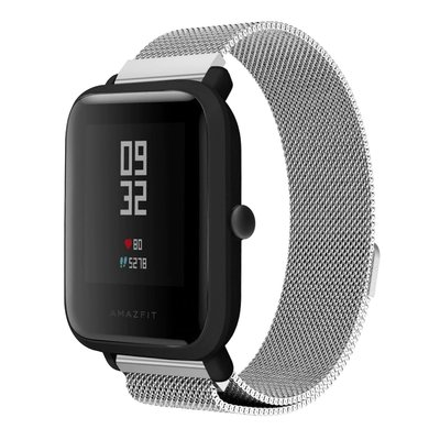 Ремінець Milanese Loop для Xiaomi Amazfit / Samsung 20 mm Silver