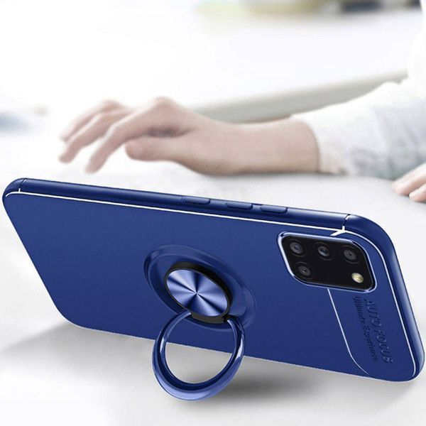 Чехол Din Color Magnet Ring для Samsung Galaxy A31 Синий 44433