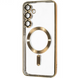 Чехол Xrome MagSafe для Samsung Galaxy S22 Прозрачный / Gold 82795