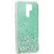 Чехол с блестками Shine Glitter для Xiaomi Redmi 9 Прозрачный / Мятный 54408 1