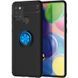 Чехол Din Color Magnet Ring для Samsung Galaxy A21s Черный / Синий 44098 1